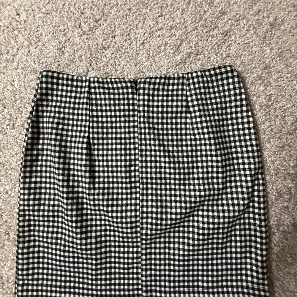 Black & White Micro Gingham Mini Skirt – Y2K Rachel Green Aesthetic